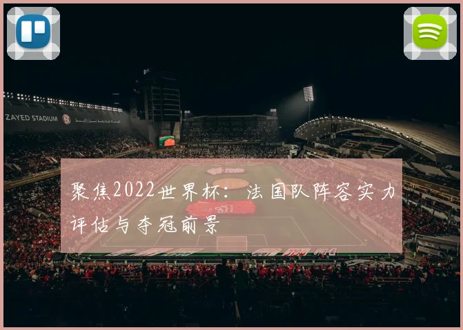 聚焦2022世界杯：法国队阵容实力评估与夺冠前景